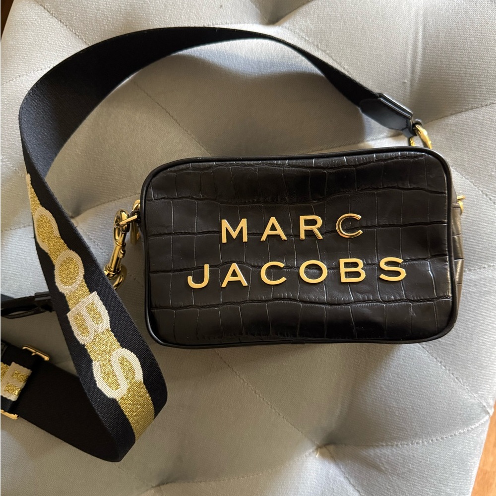 Marc Jacobs Black Leather Crossbody Bag